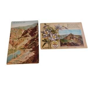 Postcards Early 1900's Vintage Colorado  Set of 2-Used